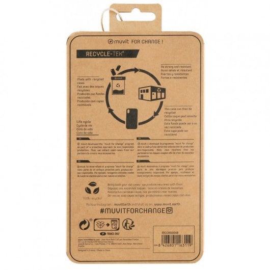 Muvit Recycletek Black Case für Apple iPhone 12 Pro Max