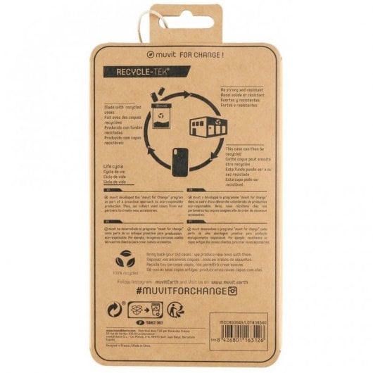 Muvit Recycletek Transparent Case für Apple iPhone 12 Pro Max