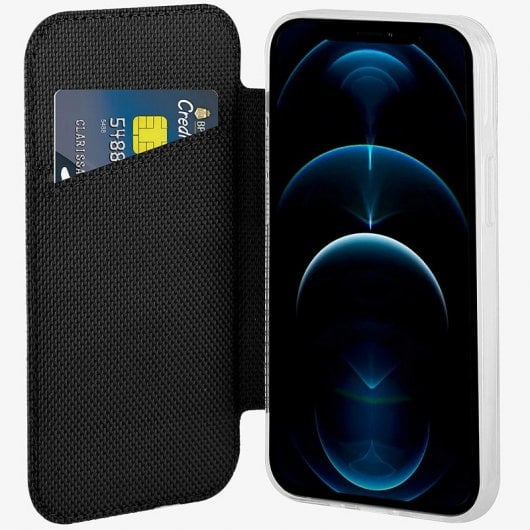 Muvit Folio Capa Preta para Apple iPhone 12/12 Pro