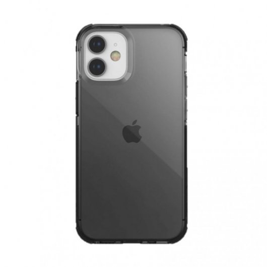 Raptic Funda Clear Negra para Apple iPhone 12 Mini