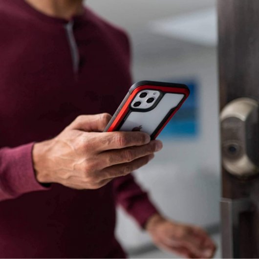 Raptic Funda Shield Roja para Apple iPhone 12/12 Pro