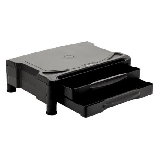 iggual EM2 Bureau rehausseur de moniteur 2 tiroirs