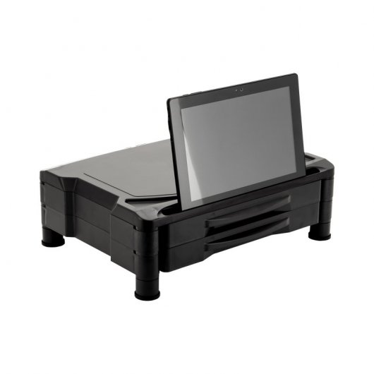 iggual EM2 Bureau rehausseur de moniteur 2 tiroirs