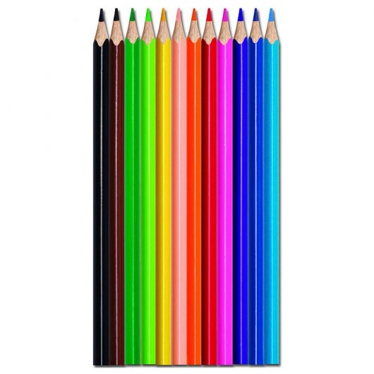 Maped Color Peps Star Caja de Metal 12 Lápices Colores Surtidos