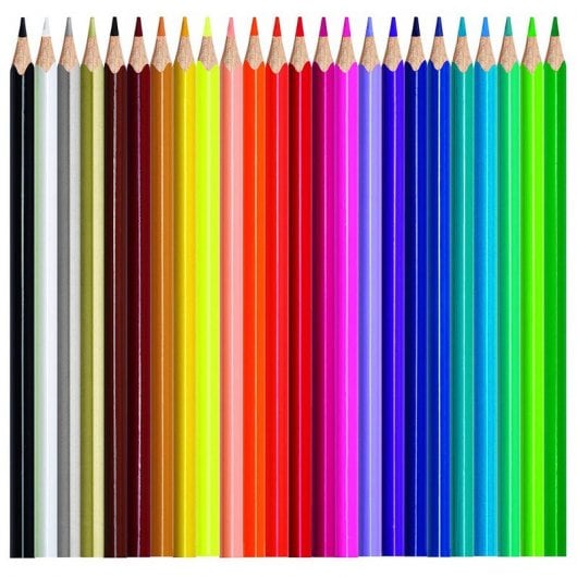 Maped Color Peps Star Caja de Metal 24 Lápices Colores Surtidos