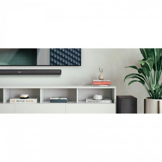 Barra audio Denon DHT-S416 con subwoofer wireless e Google Chromecast