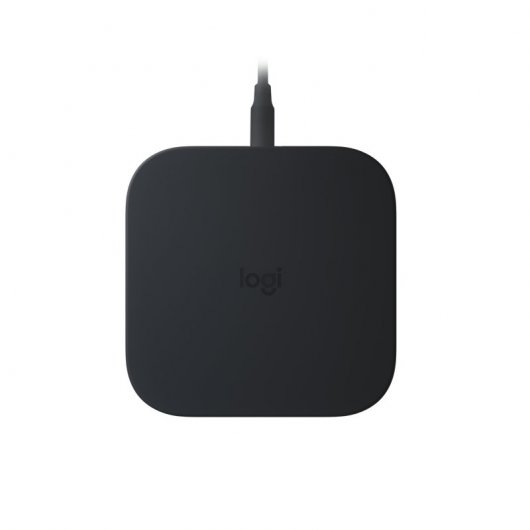 Logitech Powered Pad Cargador Inalámbrico Qi Negro