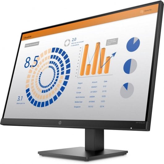 HP P27q G4 QHD Height Adjust Monitor 68,6 cm (27") 2560 x 1440 pixels Quad HD LED Noir