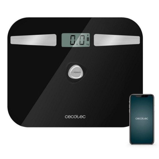 Balance Impédancemètre Cecotec Surface Precision EcoPower 10200 Smart Healthy Jusqu'à 180 kg 6 Paramètres Bluetooth Écran LCD
