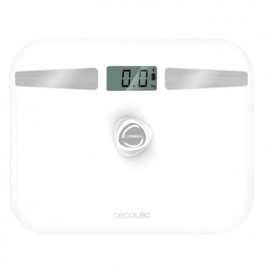 Balança Bioimpedância Cecotec Surface Precision EcoPower 10200 Smart Até 180 kg Bluetooth 6 Parâmetros Ecrã LCD Grande Healthy