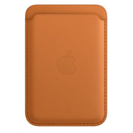 Apple Cartera de Piel con MagSafe Ocre para iPhone 12/12 Pro/12 Pro Max/12 Mini