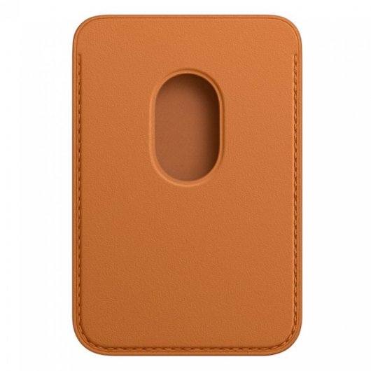 Apple Cartera de Piel con MagSafe Ocre para iPhone 12/12 Pro/12 Pro Max/12 Mini