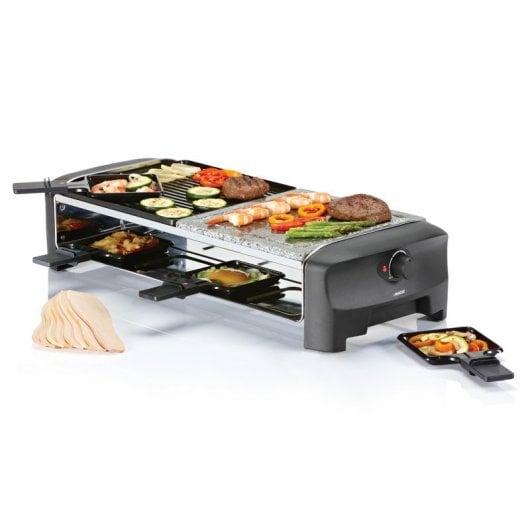 Princess 162820 Stone & Grill Party Grelha Raclette para 8 Pessoas 1300W