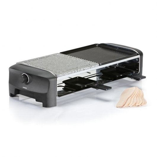 Princess 162820 Stone & Grill Party Grelha Raclette para 8 Pessoas 1300W