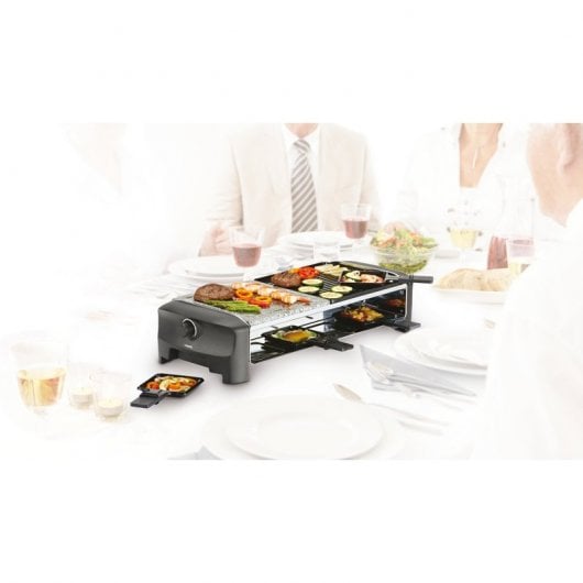 Princess 162820 Stone & Grill Party Grelha Raclette para 8 Pessoas 1300W