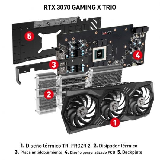 MSI GeForce RTX 3070 GAMING X TRIO 8 Go GDDR6