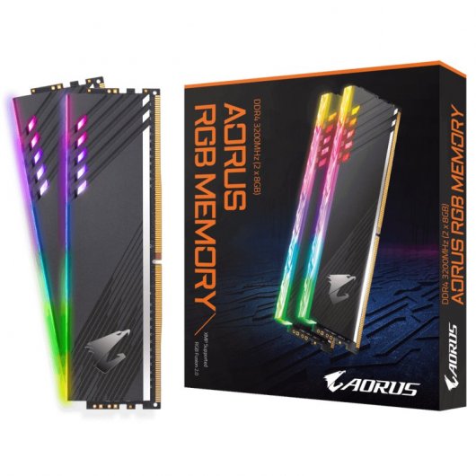 Gigabyte AORUS RGB DDR4 3200 PC4-25600 2x8GB CL16 Negro