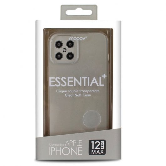 Mooov Funda Silicona Transparente para iPhone 12 Pro Max