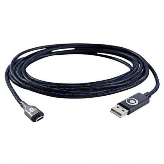 BigBen Cable de Carga MicroUSB Oficial PlayStation 3m