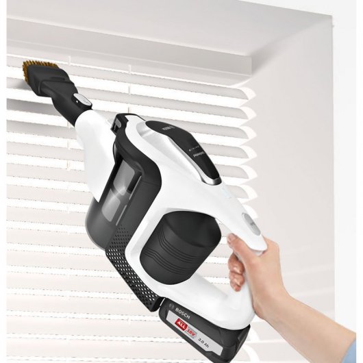 Bosch Unlimited BBS812PCK Aspirador Escoba sin Bolsa 18V Blanco