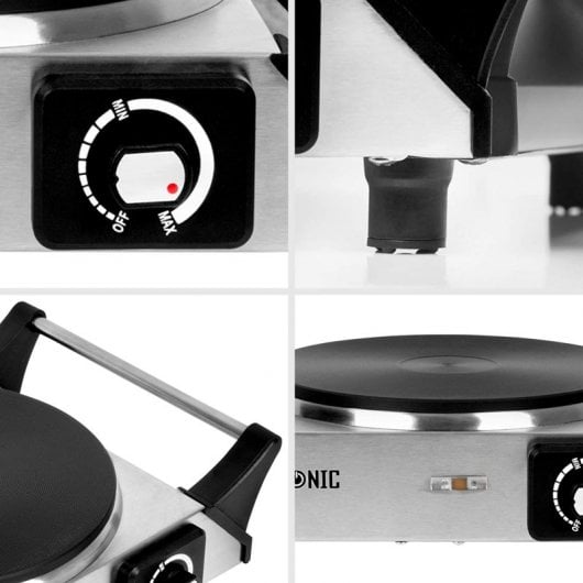 Duronic HP1BK Placa Eléctrica Portátil 1500W Inox
