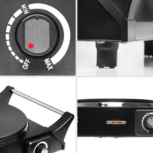 Duronic HP1BK Placa Eléctrica Portátil 1500W Negra