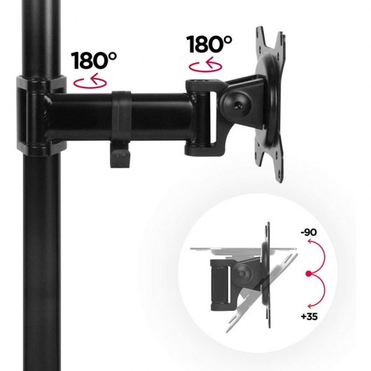 Duronic DM251X2 Soporte de Mesa Monitor 13"-27" VESA 100x100 Máx 8Kg