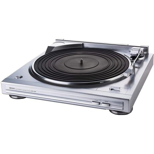 Tocadiscos Denon DP-29 Riemenaandrijving Zilver Phono Voorversterker Ingebouwd