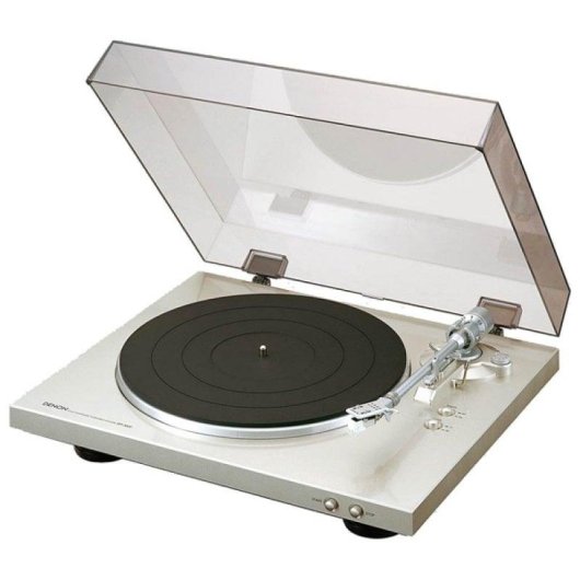 Tocadiscos Denon DP-300F Automatique Tracción Courroie Phono Intégré Argent