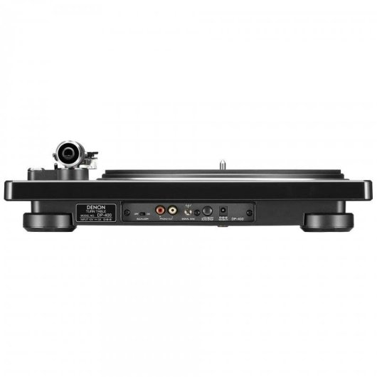 Tocadiscos Denon DP-400 Tracción Correa Negro Ecualizador Phono