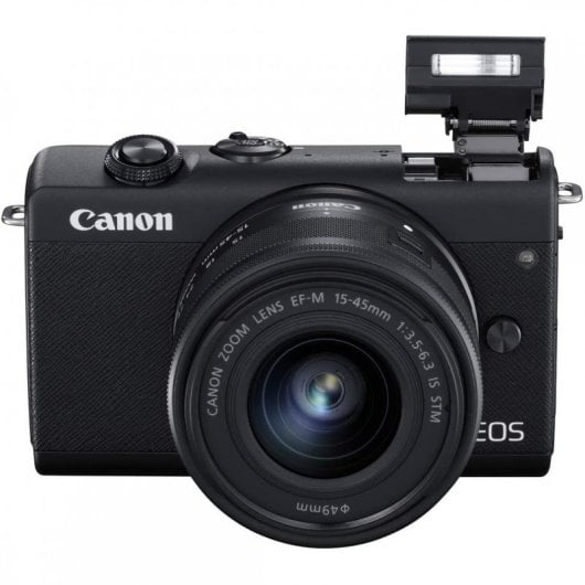 Canon EOS M200 24.1MP WiFi Negra + EF 15-45mm F3.5-6.3 IS STM