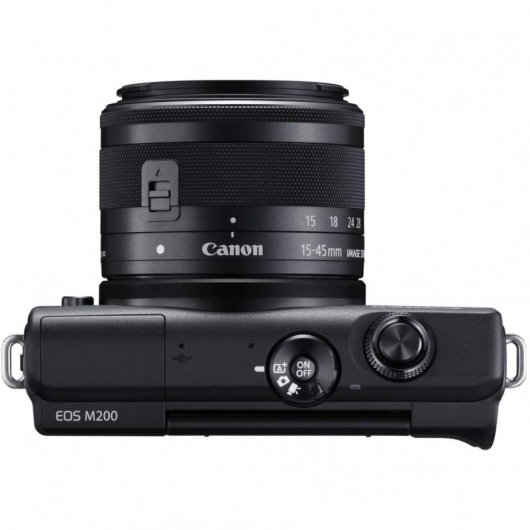 Canon EOS M200 24.1MP WiFi Negra + EF 15-45mm F3.5-6.3 IS STM