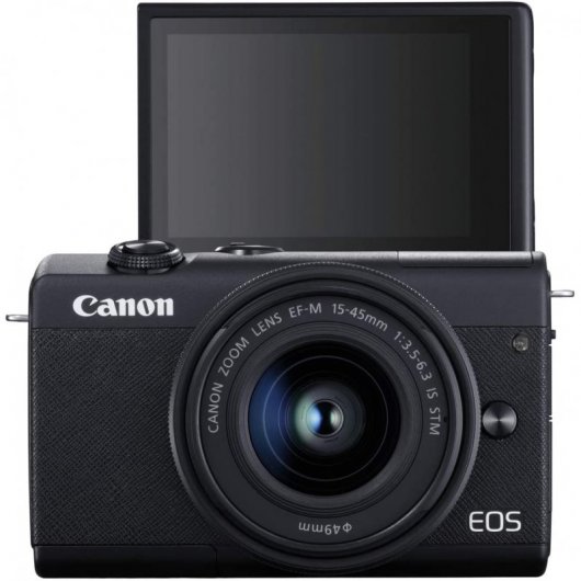 Canon EOS M200 24.1MP WiFi Negra + EF 15-45mm F3.5-6.3 IS STM