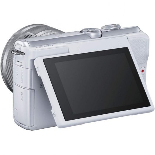 Canon EOS M200 24.1MP WiFi Branca + EF 15-45mm F3.5-6.3 IS STM