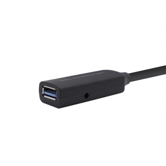 Aisens Cable Alargador USB 3.0 Tipo A Macho/Hembra con Amplificador 10m Negro