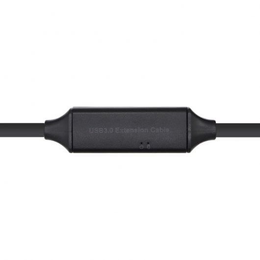 Aisens Cable Alargador USB 3.0 Tipo A Macho/Hembra con Amplificador 10m Negro