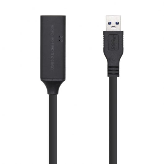Aisens Cable Alargador USB 3.0 Tipo A Macho/Hembra con Amplificador 15m Negro