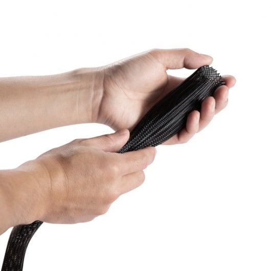 Aisens A151-0405 Organizador de Cables en Poliéster hasta 20mm 1m Negro