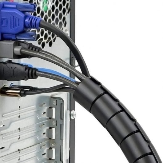 Aisens A151-0406 Spiral-Kabel-Organizer, Schwarz