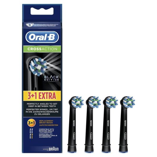 Oral-B EB-50-4 Cross Action Black Pack 3+1 Recambios