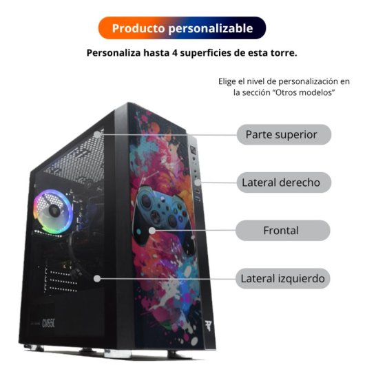 Tempest Umbra RGB Torre ATX Negra
