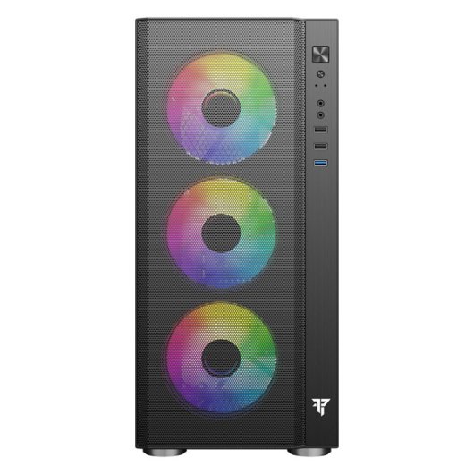 ATX Behuizing Tempest Airflow Umbra RGB Zwart 4x ARGB Ventilatoren Glas