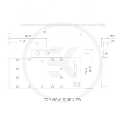 EKWB EK-Quantum Vector Trinity RTX 3080/3090 D-RGB Water Block Nickel + Plexi