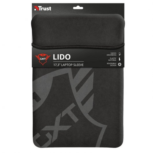 Trust GXT 1244 Lido Funda Reversible Negra para Portátil 17.3"