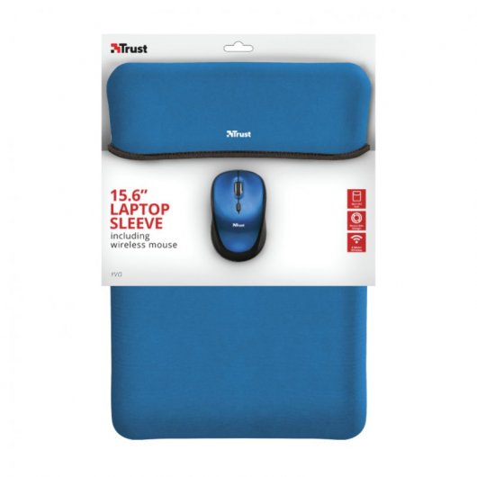 Trust 23452 borsa per laptop 39,6 cm (15.6") Custodia a tasca Nero, Blu