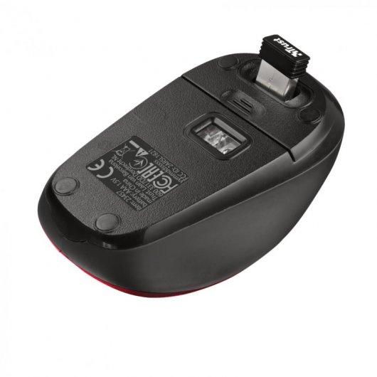 Trust 23455 borsa per laptop 39,6 cm (15.6") Custodia a tasca Nero, Rosso