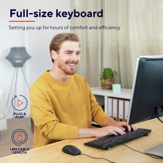 Trust Taro Teclado Preto