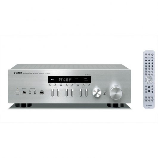 Yamaha MusicCast R-N402D Receptor HiFi Stereo en Red Plata