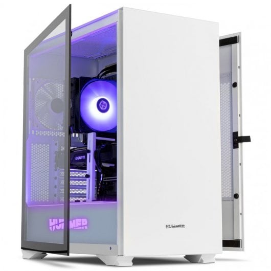 NOX Hummer Nexus Cristal Templado USB 3.0 Blanca