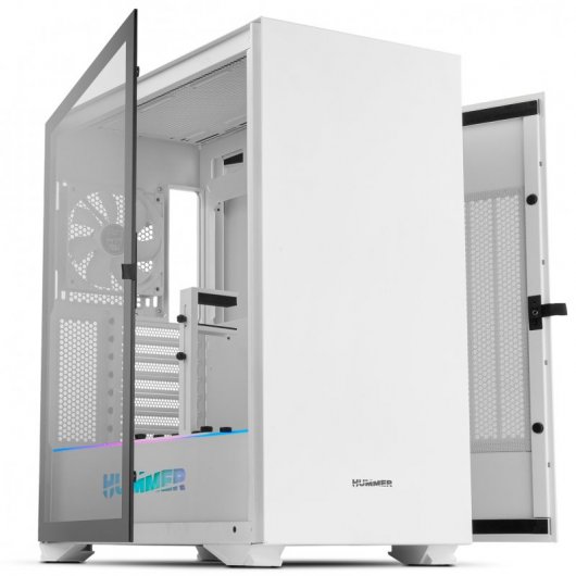 NOX Hummer Nexus Cristal Templado USB 3.0 Blanca